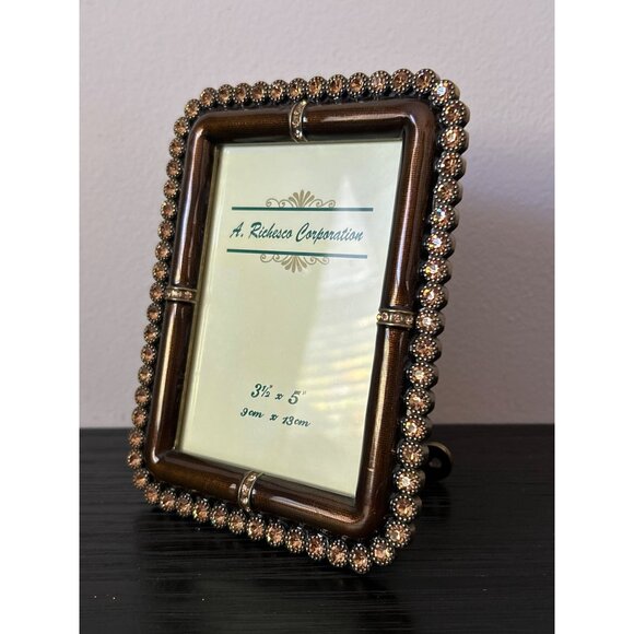 Argento SC Swarovski Crystal Embellished 3.5" x 5" Photo Frame Easel Back Stand - Picture 2 of 11